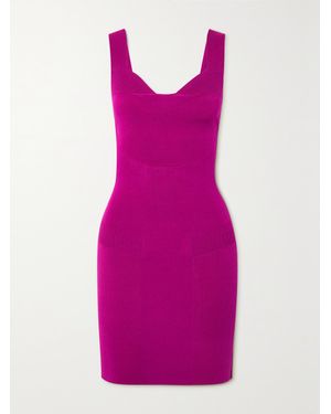 AZ FACTORY Mybody Stretch-Knit Mini Dress - Pink
