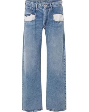 Maison Margiela Panelled Boyfriend Jeans - Blue
