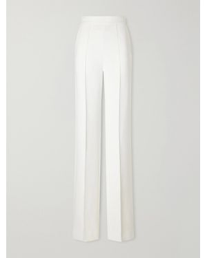 Maticevski Afterword Pleated Cady Straight-Leg Trousers - White