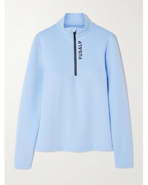 Fusalp Orion Stretch-Jersey Turtleneck Base Layer - Blue