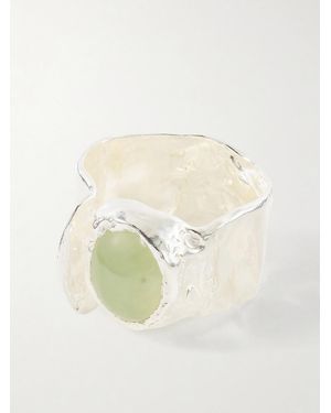 SIMUERO Uva Sterling And Prehnite Ring - White
