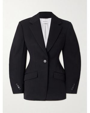 Givenchy Grain De Poudre Wool Blazer - Blue