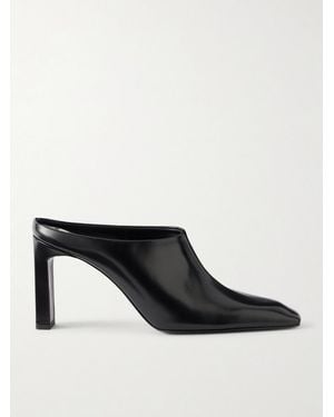TOTEME Bar Leather Mules - Black