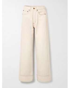 B Sides Charlot Mid-Rise Wide-Leg Jeans - Natural