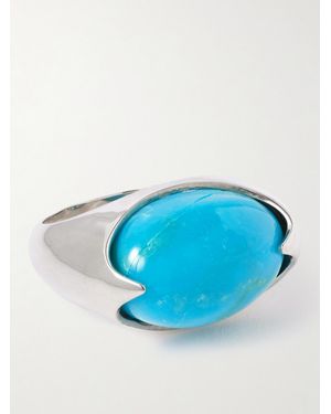 Loren Stewart Orb Sterling And Ring - Blue
