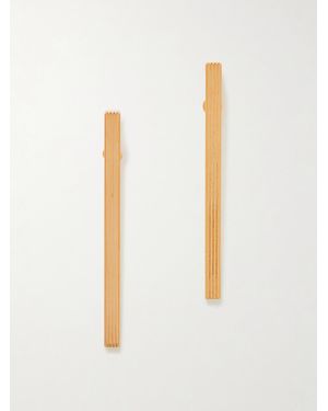 KHAITE Empire-Plated Earrings - White
