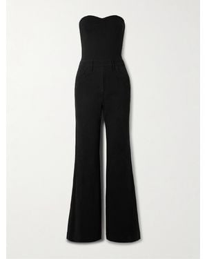 Rivet Utility Dynamite Strapless Cotton-Blend Twill Jumpsuit - Black