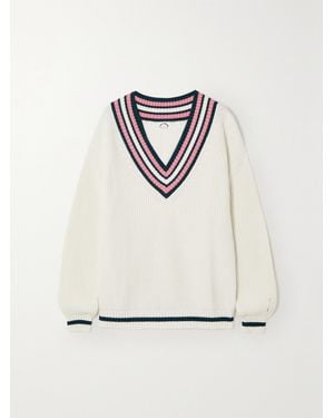 The Upside Louie Strickpullover Mit Streifen - Weiß