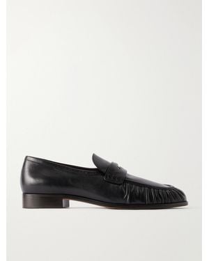 Emme Parsons Girona Leather Penny Loafers - Black
