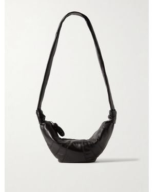 Lemaire Croissant Kleine Schultertasche Aus Leder - Schwarz