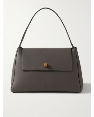 KHAITE Audrey Textured-Leather Shoulder Bag - Black