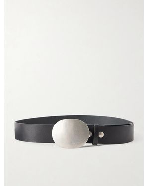 Nili Lotan Wayne Leather Belt - Black