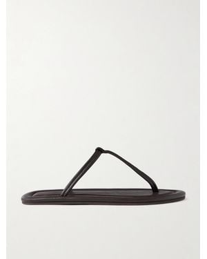 St. Agni T Leather Sandals - Brown