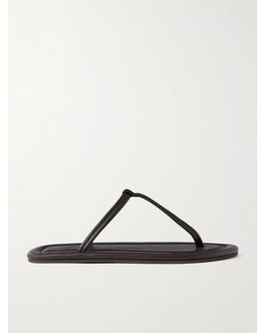 St. Agni T Leather Sandals - Brown