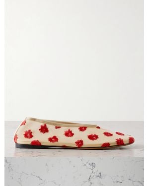 Proenza Schouler Tee Ballerinas Aus Mesh Mit Stickereien - Pink