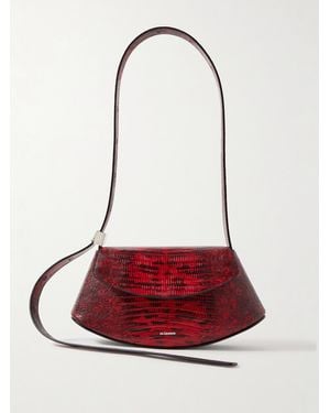 Jil Sander Kleine Schultertasche Aus Leder - Rot