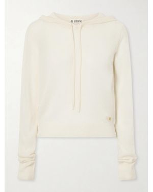 ÉTERNE Embellished Cashmere Hoodie - Natural