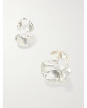 Dinosaur Designs Wave-Plated Earrings - Natural