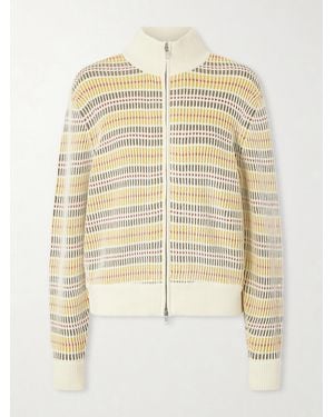 Aimé Leon Dore Cotton Zip Cardigan - Natural