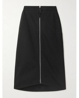 Moncler Genius Edward Enninful Cotton-Twill Midi Skirt - Black