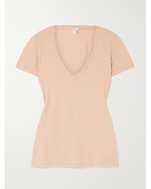 James Perse Casual Slub Supima Cotton-Jersey T-Shirt - Natural