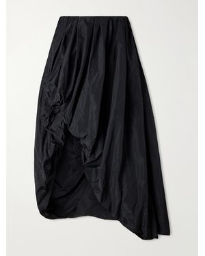 Jil Sander Asymmetric Shell Midi Skirt - Black