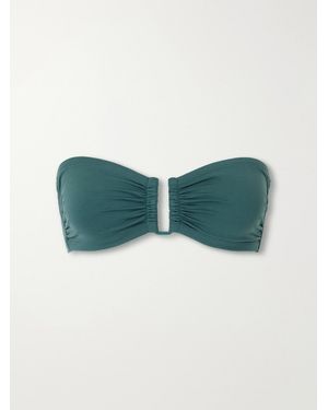 Eres Show Bandeau Bikini Top - Green