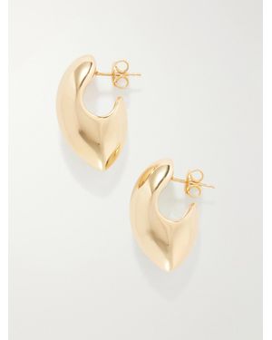 Bottega Veneta Sterling-Tone Hoop Earrings - White