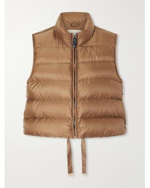 Max Mara Favilla Quilted Shell Vest - Brown
