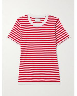 High Sport Owen Striped Cotton T-Shirt - Red