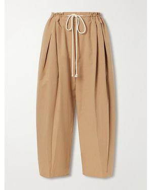 Maria McManus Organic Cotton-Poplin Wide-Leg Trousers - Natural