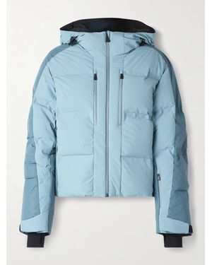 Aztech Mountain Super Nuke Two-Tone Padded Shell Down Ski Jacket - Blue
