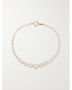 Mizuki 14-Karat Pearl Bracelet - Natur