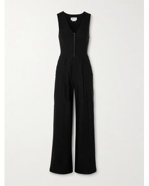 Rivet Utility Trailblazer Stretch-Taffeta Jumpsuit - Black