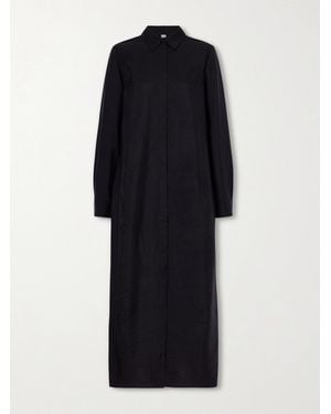 TOTEME Parachute Silk-Blend Maxi Dress - Black
