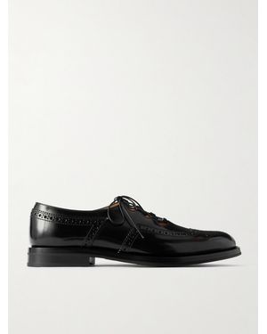Church's Ghillie Perforated Leather Brogues - Black