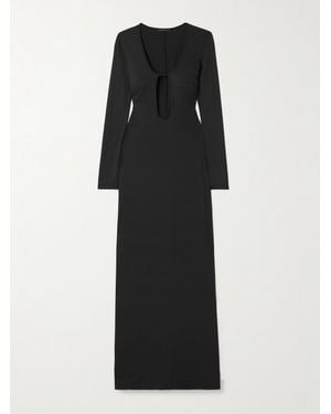 Kiki de Montparnasse Echauffe Robe Aus Stretch-Jersey Mit Cut-Out - Schwarz