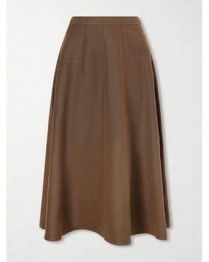 Polo Ralph Lauren Hemp Midi Skirt - Brown