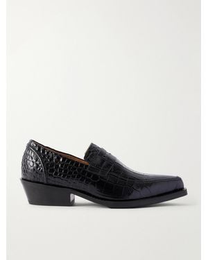 Our Legacy Cypher Leather Penny Loafers - Black