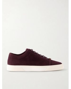 Jennifer Chamandi Embellished Suede Trainers - Brown