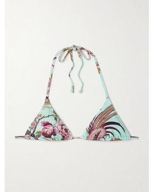 Skims Roberto Cavalli Signature Swim Triangle Top - White