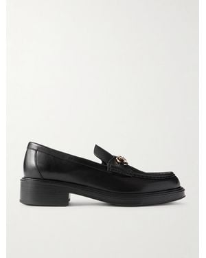Gucci Horsebit Leather Loafers - Black