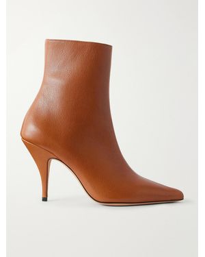 Jude Theresa 90 Textured-Leather Ankle Boots - Brown