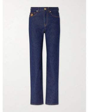 Blazé Milano Mid-Rise Straight-Leg Jeans - Blue