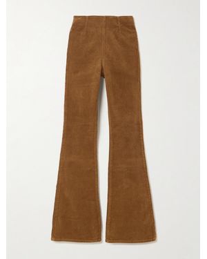 Veronica Beard Beverly Schlaghose Aus Stretch-Baumwollcord - Braun