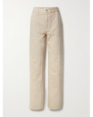 Helmut Lang Carpenter High-Rise Straight-Leg Jeans - Natural