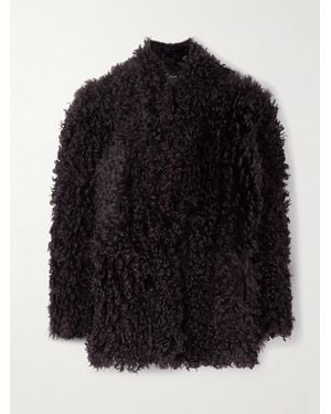 Nour Hammour Amara Shearling Jacket - Blue
