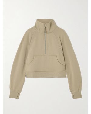 lululemon Scuba Cotton-Blend Fleece Sweatshirt - Natural