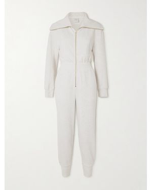 Varley Lydia Cropped Doublesoft Jumpsuit - White