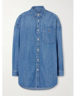 Polo Ralph Lauren Embroidered Denim Shirt - Blue